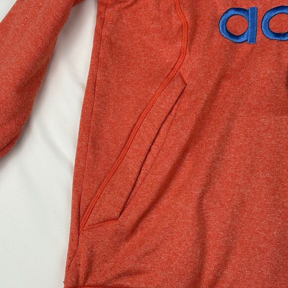 Adidas Ultimate Pullover Hoodie Sz Medium Bright Red Sweatshirt Kangaroo Pocket - Picture 7 of 15
